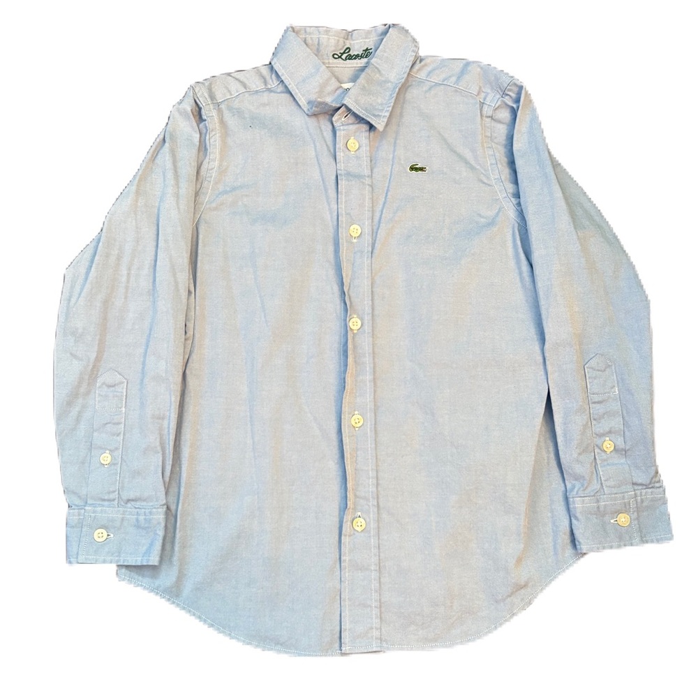 Lacoste Kids Light Blue Button Down Shirt - Size 6